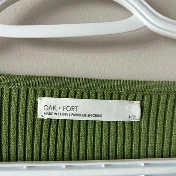 Green Ribbed Long Sleeve Top - Picture 3 of 3